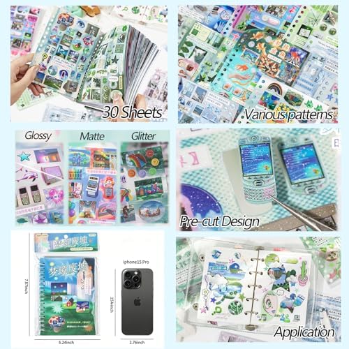 Japanese Sticker Book for Journaling,Dreamcore Stickers for Scrapbooking - Image 5