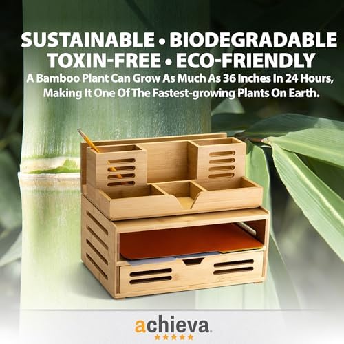 Achieva Bamboo Desk Organizer (71001) - Image 4