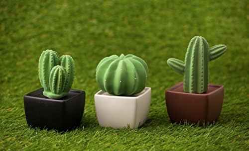 Dotti Cactus, Non-Electric Ceramic Diffusers for Essential Oils and Aromatherapy Fragrance, White Ceramic Diffusers in Car or Desk Office Decor and Small Bathroom at Home, White Vase - Image 6