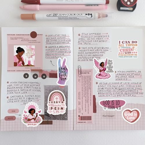 100 Pcs Christian Prayer Board Stickers, Jesus Sticker for Water Bottles Laptop Scrapbook Journaling Planner, Bible Study Vision Board Supplies Christian Easter Gifts - Image 5