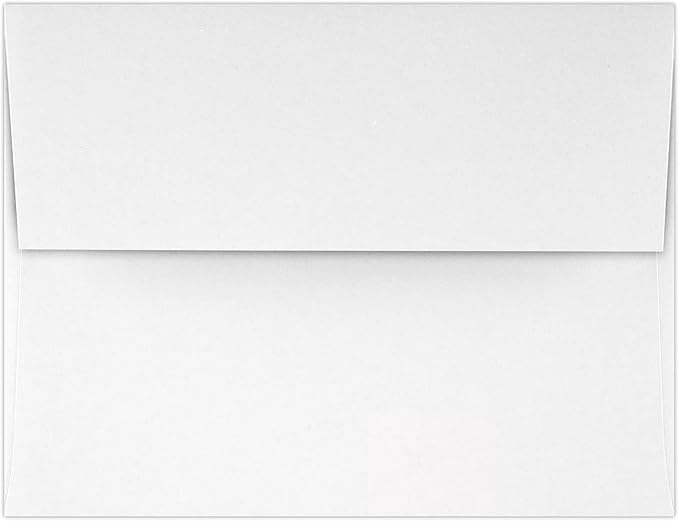 A2 Invitation Envelopes (4 3/8 x 5 3/4) - 70lb. Classic Linen Solar White (250 Qty.) | Perfect for Invitations, Announcements, Sending Cards, RSVP Cards | 4870-70SWLI-250