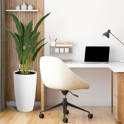 Garvee Tall Planters for Outdoor Plants, 22 in Planters Set of 2, White - Image 6