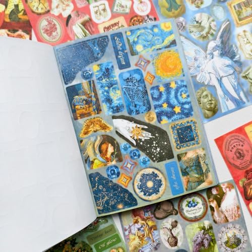 Vintage Sticker Book for Journaling Scrapbooking 500+ Antique Stickers - Image 5