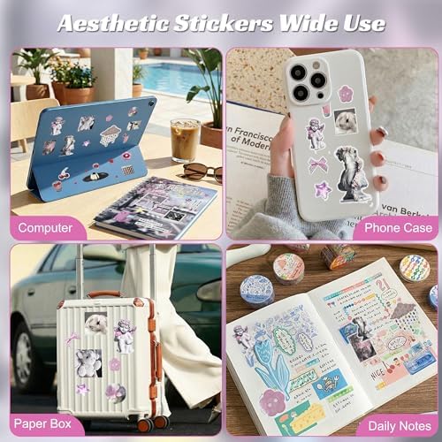 Dreamcore Sticker Book for Adults – Unique Japanese Sticker Book for Journaling, Scrapbooking & DIY, Creative Aesthetic Stickers for Planner, Laptop & Phone（Dreamcore 2 in 1） - Image 6