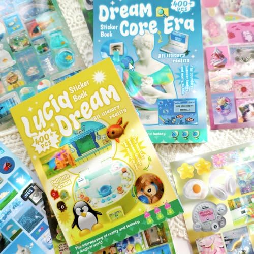 Dream Core Sticker Book 2-Pack, 800+ Vintage Stickers - Image 4