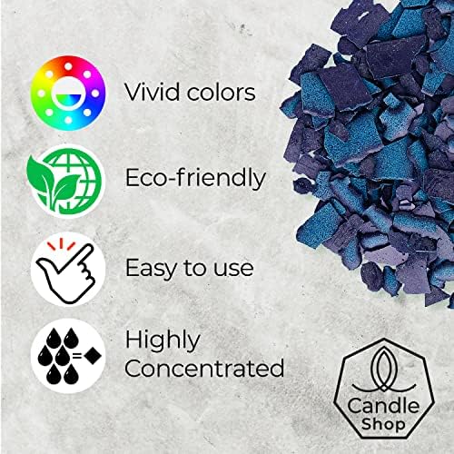 Aquamarine Candle Dye 2 oz for Soy Candle Making – Wax Color Chips - Image 2