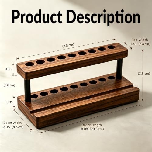 Personalized Pencil & Pen Holder for Desk with 9 Slot and Cell Phone Holder - Image 4