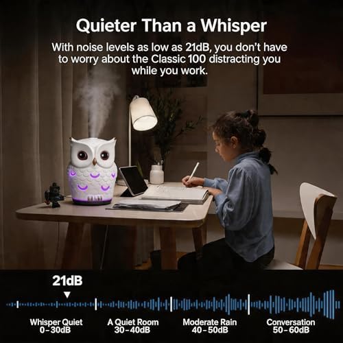 Ceramic Essential Oil Diffuser 200ML - Ultrasonic Aromatherapy Diffuser with 7 Color LED Lights, Whisper Quiet Cool Mist Humidifier for Bedroom Office, Auto Shut-Off Timer Ceramic Diffusers for Home - Image 7