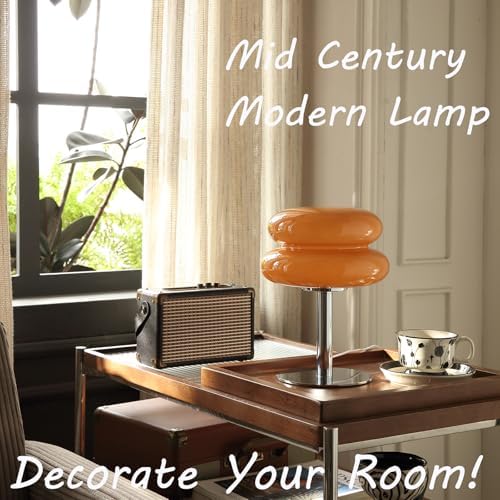 Glivpny Mushroom Lamp Table Lamp, Mid Century Modern Table Lamps (Copper) - Image 2