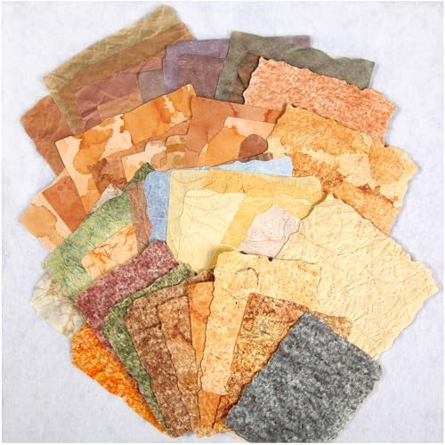 84 Sheets Vintage Textured Scrapbook Paper, 3D Embossed by Diuhofart