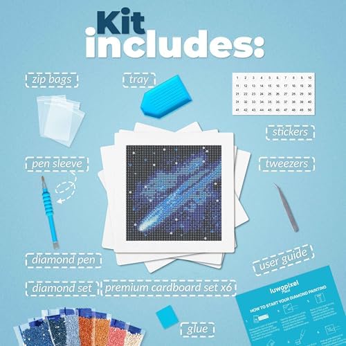 LuwoArte 6 Pack Space & Cosmic Diamond Art Kits for Adults Beginners - Image 2