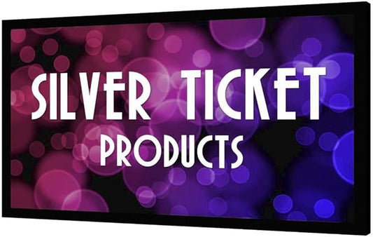 Silver Ticket Products STR Series 6 Piece Home Theater Fixed Frame 4K / 8K Ultra HD, HDTV, HDR & Active 3D Movie Projection Screen, 16:9 Format, 92" Diagonal, High Contrast Material STR-16992-HC