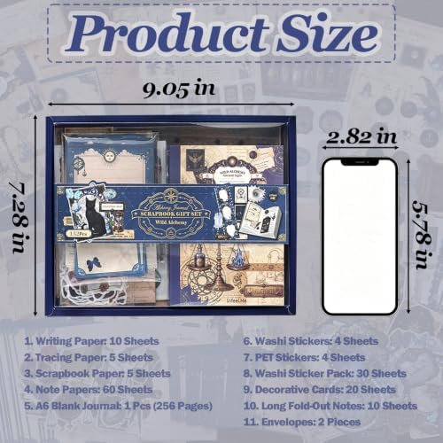 Scrapbooking Supplies Kit,Vintage Junk Journal Kit for Scrapbook Supplies - Image 3