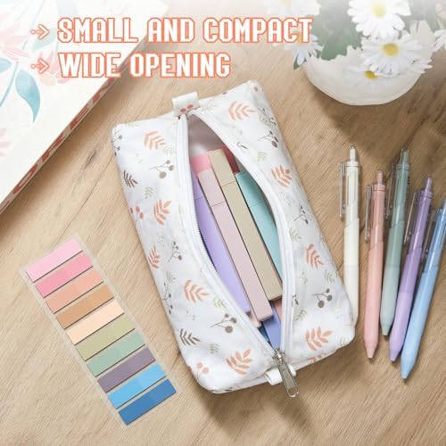 Jutom 39 Pcs Aesthetic Book Annotation Kit,Beige,Floral Style - Image 3