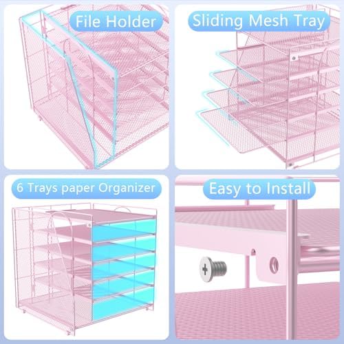 gianotter 6-Tier Paper Organizer With Magazine Holder - Image 5