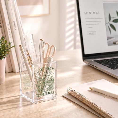 Everything Is Figureoutable Acrylic Pen Holder Cup Gifts For Women - Image 4