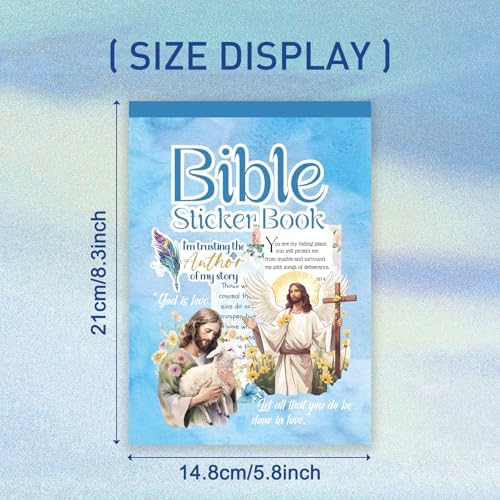 PRSTINCOL Bible Verse Stickers Book, 28 Pages 353 Pcs Religious Scripture Journaling Supplies for Women Water Bottles Journals - Image 5