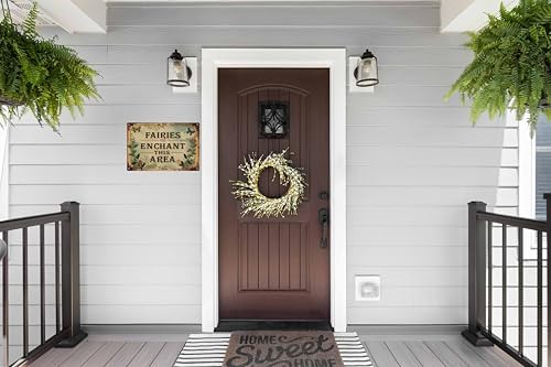 Vintage Metal Tin Sign 8x12 in Enchanted Fairy Magic Whimsical Wall Art for Garden or Patio Decor Adds a Touch of Fantasy & Charm - Image 5