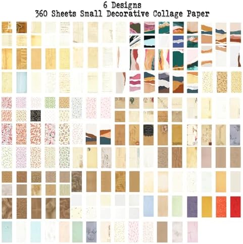 Vintage Scrapbook Background Paper for Scrapbooking, 360 Sheets Scrap Booking Supples Kit, Decorative Paper for Junk Journal Supplies, Collage, Journaling, DIY Crafts Arts, Card Making - Image 2