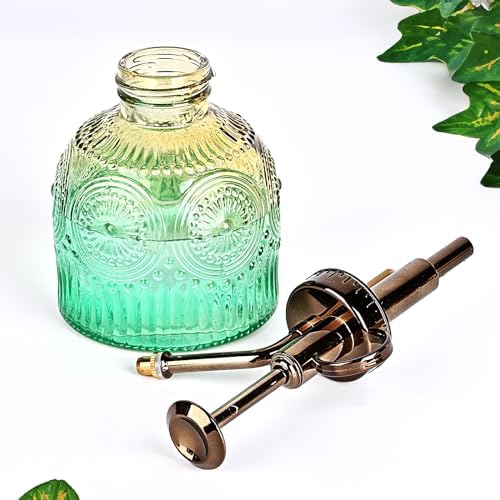 Glass Plant Mister Spray Bottle, 230ML Vintage Plant Spritzer, Succulent Watering Bottle Glass with Top Pump, Small Plants Sprayer Watering Can for Indoor Outdoor House - Image 6