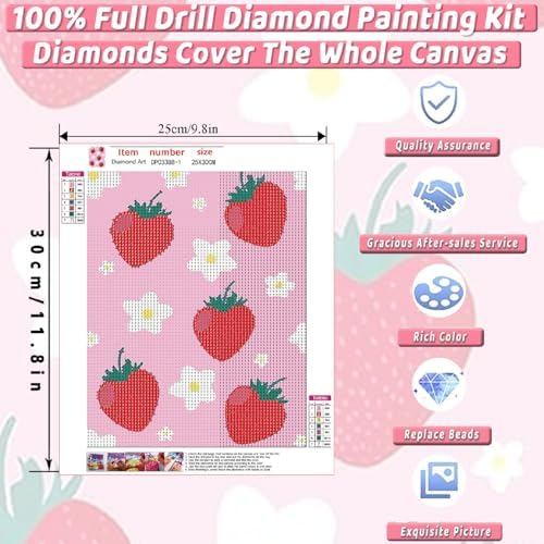 6 Pack Pink Diamond Art Kits for Adults Diamond Painting Kit for Beginner - Image 5