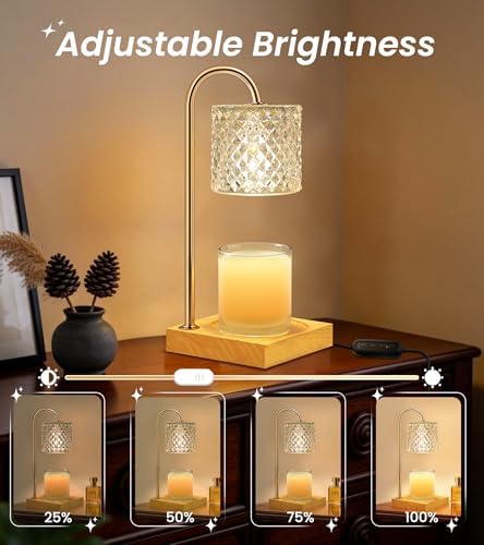 TigQiang Elegant Clear Candle Warmer Lamp with Timer, Decor Gifts for Women - Image 3