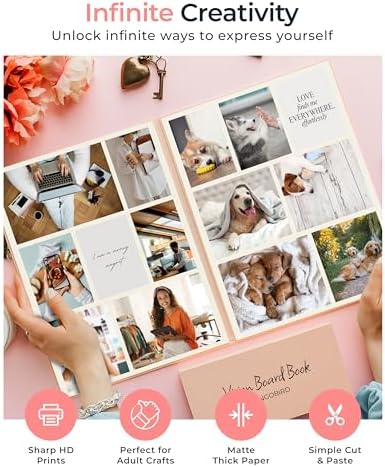 Vision Board Book Magazines with 1000+ Images – Scrapbook Supplies, Crafts for Adults, Clip Board, Junk Journal Supplies, Journaling Supplies, Board Books, Scrapbooking Supplies, Art Kit (Pack of 3) - Image 3