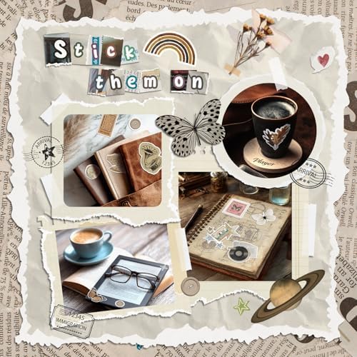 300 Pcs Vintage Stickers, Junk Journal Supplies, Cute Stickers for Journaling Supplies, Junk Journal Supplies, DIY Paper Crafts, Water Bottle Laptop Computer - Image 6