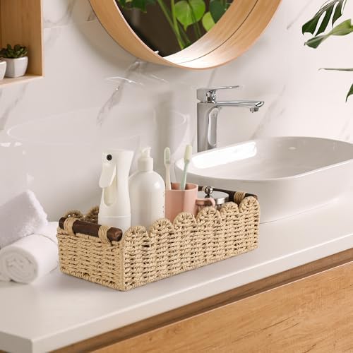 Bathroom Decor Basket for Toilet Paper Storage Baskets For Organizing - Image 4
