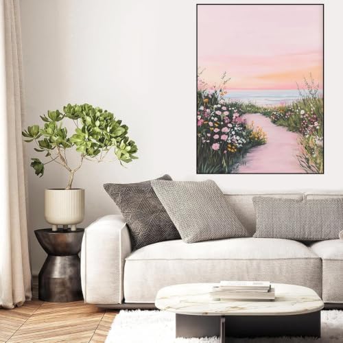 Diamond Art Kits for Adults,Pink Beach Diamond Art Painting Kits for Adults - Image 4