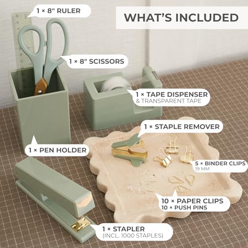Aesthetic Desk Accessories Set for Women - A Complete Office Organizer Set - Image 4