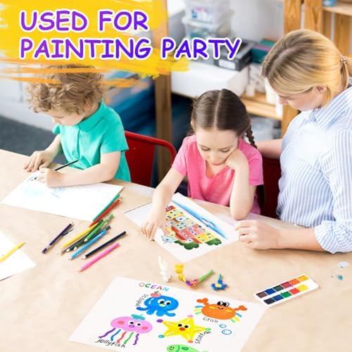 FUMILE Canvas Boards for Painting 5x7 Inch, 84 Pack Small Canvases Value Pack, Primed Acid-Free Blank Canvas Panels for Beginners & Artist, Painting Canvas for Classroom and Painting Parties., White - Image 6