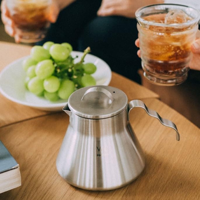 Hario Outdoor V60 Metal Coffee Server, 500ml Silver - Image 7