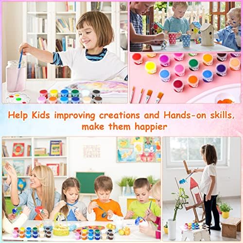 2 Pack Mini Acrylic Paint Set,12 Colors Acrylic Paints Strips for Adults Craft Paint,28 PCS Painting Kit Container Strips Storage, Perfect for Home Birthday Party Favors…… - Image 6