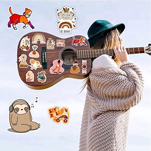 BarrelTree - 300 PCS Aesthetic Boho Stickers, Cute Vinyl Waterproof Stickers for Water Bottles Laptop Phone Journaling Scrapbook Junk Journal, Scrapbooking Supplies Kit, Sticker Packs for Adults Teens - Image 6