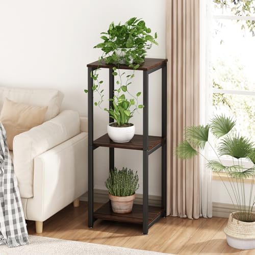 3 Tier Plant Stand Indoor Corner Tall Square Shape Plant Shelf - Image 2