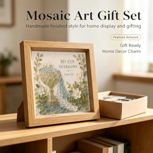 Mosaic Art Craft Kit Acrylic Gem Nature Theme Pieces Decor - Image 7
