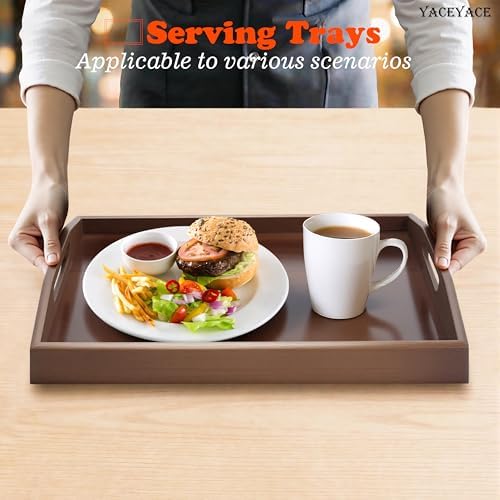 Bamboo Tray for Ottoman, 13.7"x8.6"x2" Small Serving Trays - Image 7