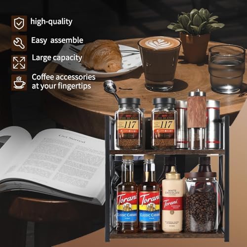 Office Desk Shelf Organizer, Wood Desktop Bookshelf Supplies Storage Rack, Shelf for Top of Desk and Dresser and Cubicle Decor Aesthetic Bookshelf (Black, Small 12.9" Lx6.3 Wx10.2 H) - Image 6