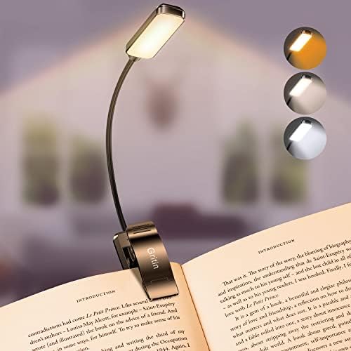 Gritin 9 LED Rechargeable Book Light for Reading in Bed by Gritin