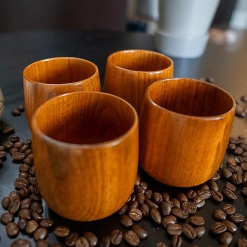 Wooden Coffee Mug for Hot and Cold Drinks, Classy Design (4) - Image 5
