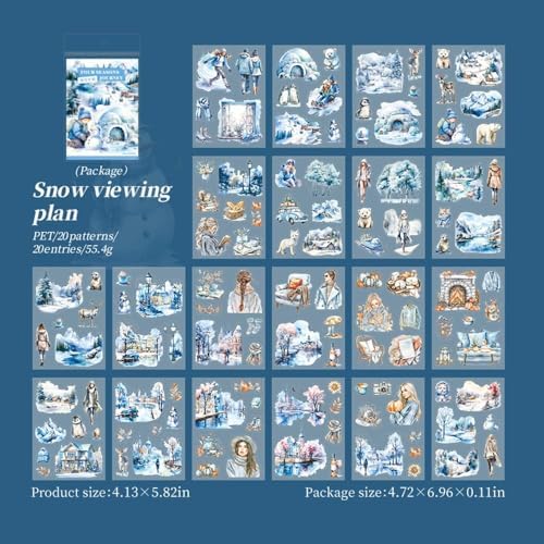 Nature Scrapbook Stickers for Scrapbooking, Girls PET Washi Sticker Book - Image 2