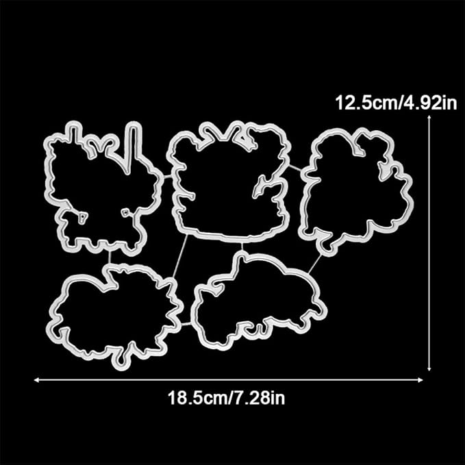 Ladybug Rose Flower Stamps and Cutting Dies for Card Making DIY Transparent Silicone Clear Stamp and Metal Die Cuts Sets for Scrapbooking Paper Greeting Cards Decor Seals Craft Supplies