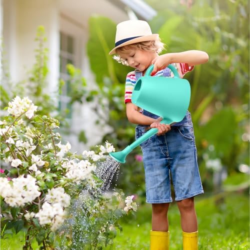 ZXJ Plant Watering Cans for Indoor and Outdoor Home Garden Plants - with Long Spout - SkyBlue - 1/2 Gallon - Image 5