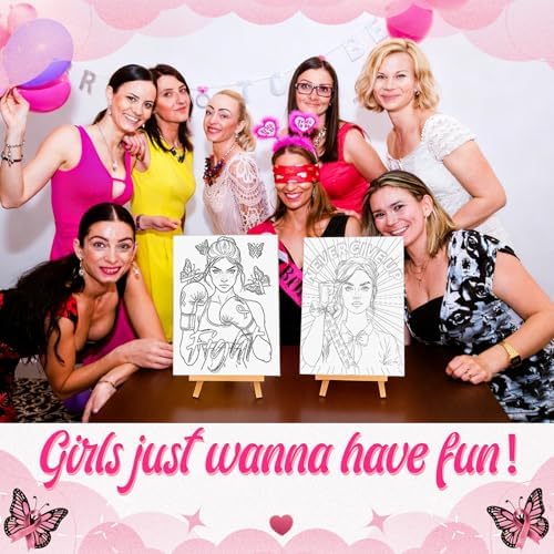 Sherr 140 Pcs 20 Set Pre Drawn Canvas Painting Kit, Breast Cancer Awareness - Image 6