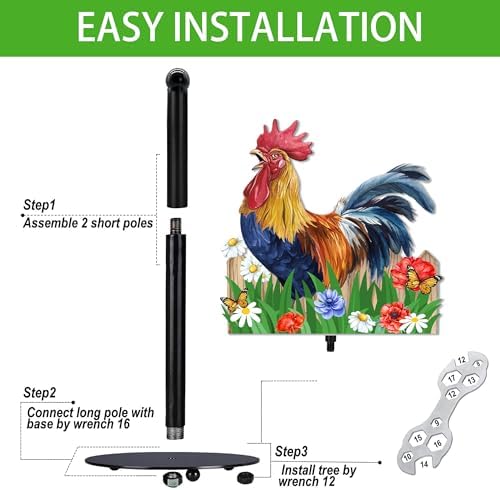 Rooster Paper Towel Holder, Rooster Decor for Countertop Cute Farmhouse Home Table, Housewarming Birthday Gifts for Farm - Image 4