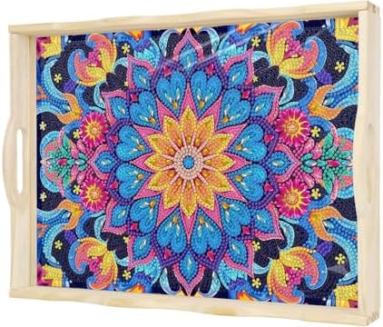 EWJRNSF Mandala Diamond Art Tray DIY Kit for Adults Gift Decor 12.2×16.1 in by EWJRNSFDiamondPainting