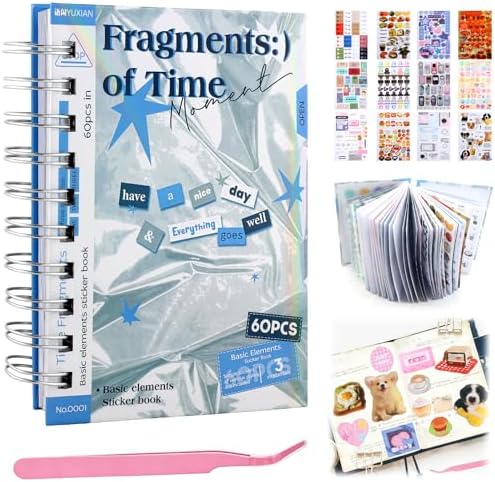 3500Pcs Korean Stickers for Kpop Photocards Decor Stickers Book Aesthetic Toploader Sticker Glitter Butterfly Sweetheart Ribbon Flower Alphabet Cute Scrapbook Sticker for DIY Card Art Crafts 60-Page - Image 4