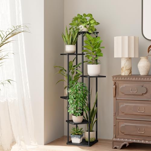 Bamworld Tall Plant Stand Indoor 6 Tier Corner Plant Shelf - Image 2