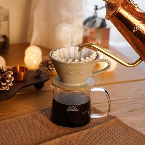 Carita Coffee Dripper Mino Ware High Heat Retention Pottery, For 2-4 People, Sand Beige, #02101, Wave Series, Made in Japan, Drip Equipment, For 2 People, For 4 Cups, Porcelain, Stylish, Outdoor - Image 3